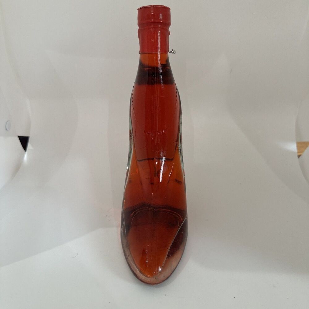 Glass Stiletto Decor Shoe- Red FOR Display Only Heel 8.5”Tall New Sealed Full - Picture 2 of 6